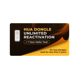 Необмежена реактивація для донгла Hua + 1 рік доступу до Helio Tool ви використовуєте донгл менше 2 років 