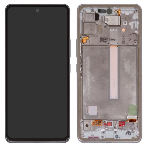 Дисплей для Samsung A536 Galaxy A53 5G, белый, с рамкой, Original PRC 