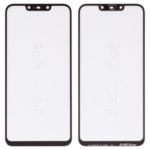 Скло корпуса G+OCA PRO для Huawei Nova 3i, P Smart Plus, з ОСА плівкою, чорне