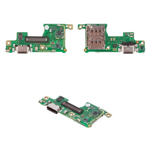 Шлейф для Infinix Note 40 X6853 , Note 40 Pro X6850 , коннектора зарядки, с компонентами, Original PRC , плата зарядки