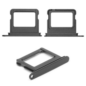 Тримач SIM карти для iPhone 16, iPhone 16 Plus, чорний, single Sim, black