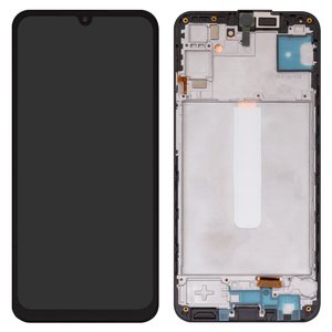 Дисплей для Samsung M346 Galaxy M34, черный, с рамкой, Оригинал переклеено стекло 