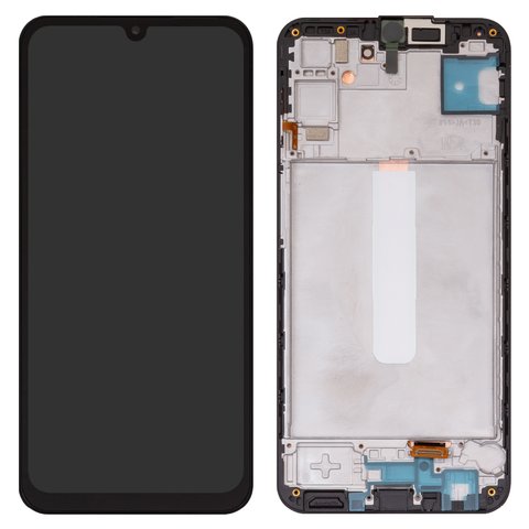 Дисплей для Samsung M346 Galaxy M34, черный, с рамкой, Оригинал переклеено стекло 