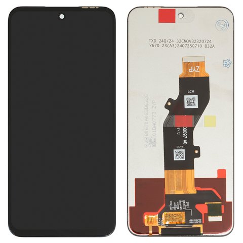 Дисплей для Tecno Pop 9 4G, Spark Go 2025 , Spark Go 1 KL4 , черный, без рамки, Original PRC , TXDI670QBAPX 23, FPC6715 1