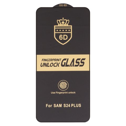 Защитное стекло ESD 6D для Samsung S926 Galaxy S24 Plus, S936 Galaxy S25 Plus, совместимо с чехлом, Full Glue, Anti Static, без упаковки , черный