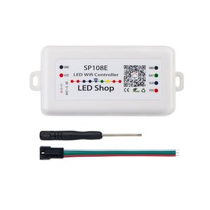 Контролер з Wi-Fi-управлінням SP108E (RGB, 5-24 В) Контролер з Wi-Fi-управлінням SP108E (RGB, 5-24 В)