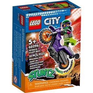 Конструктор LEGO City Каскадерский мотоцикл для вставания дыбом 60296 